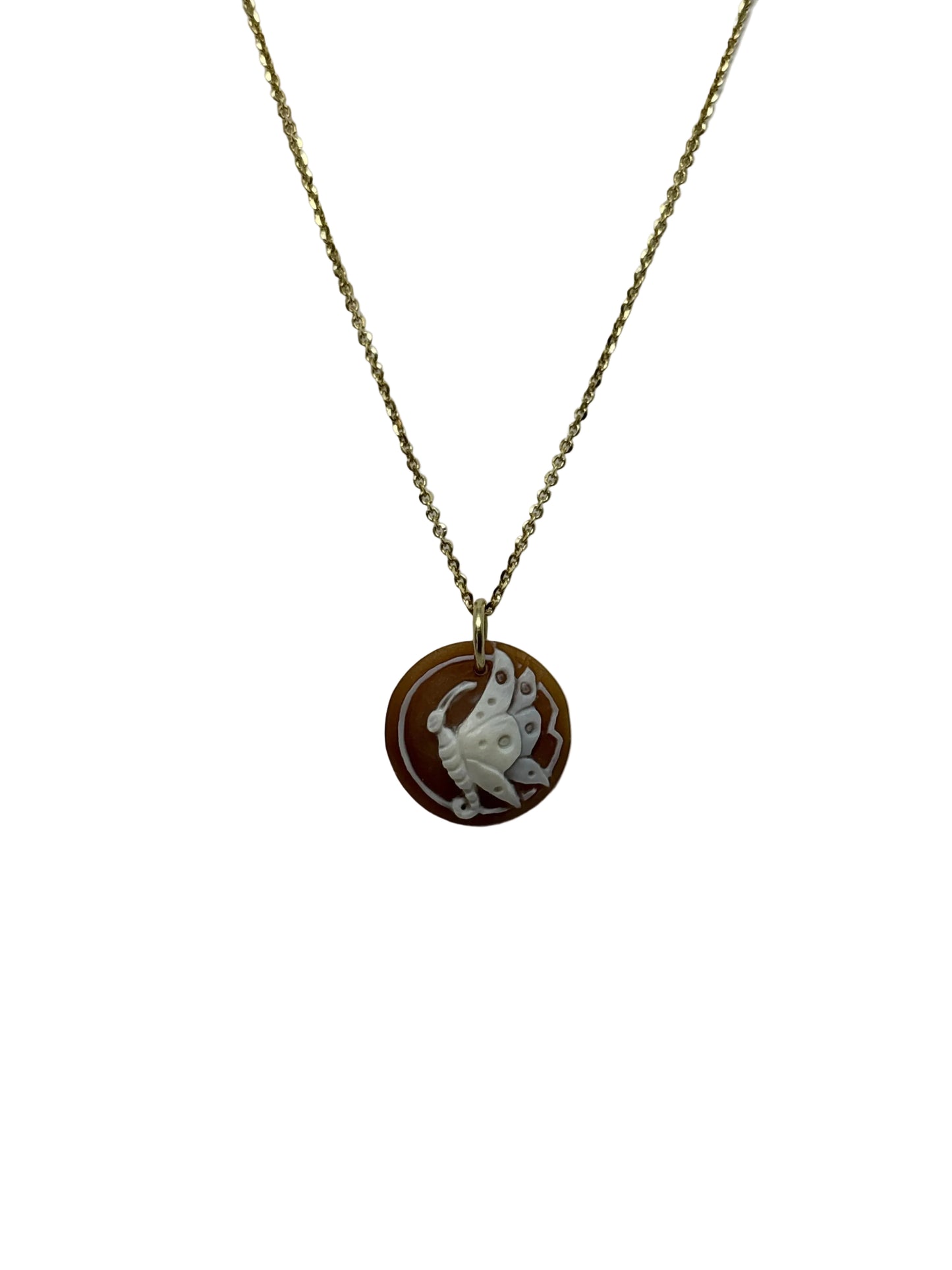 Collana in Cammeo incisione "Farfalla"