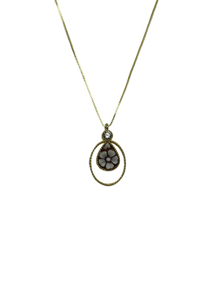Collana in Cammeo incisione "Fiore"
