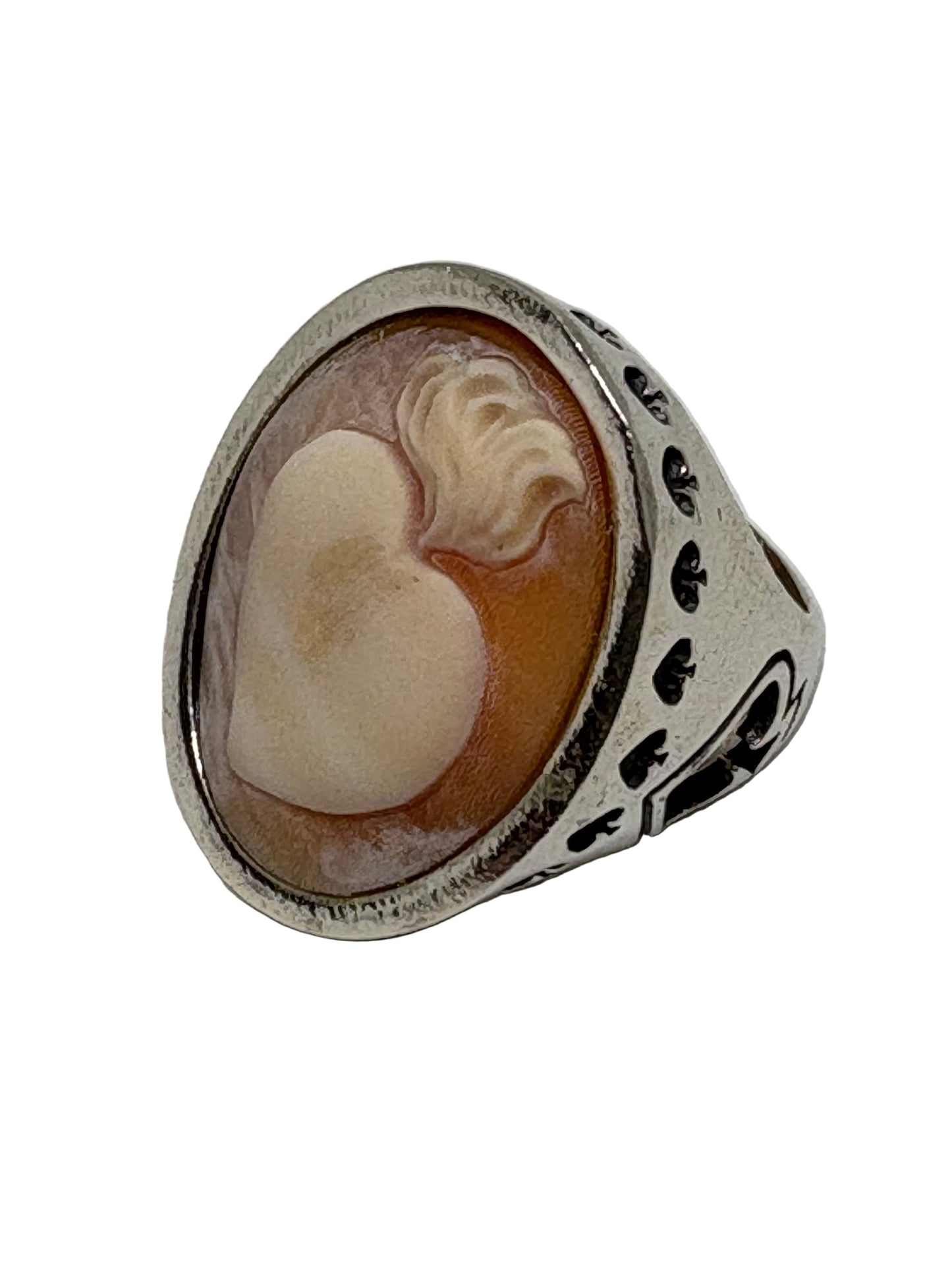 Anello in Cammeo Incisione "Cuore Sacro"