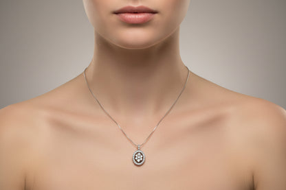 Collana in Cammeo incisione "Fiore"