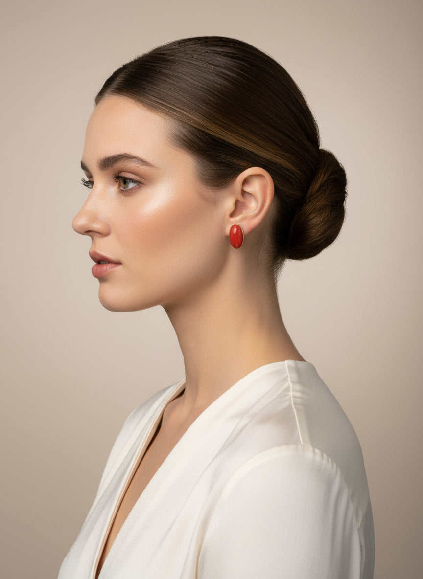 Orecchini in Corallo e Oro