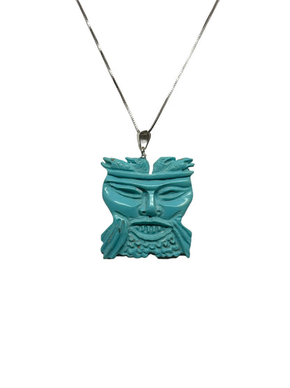 Pendente in pasta di Turchese "Totem Gufo"