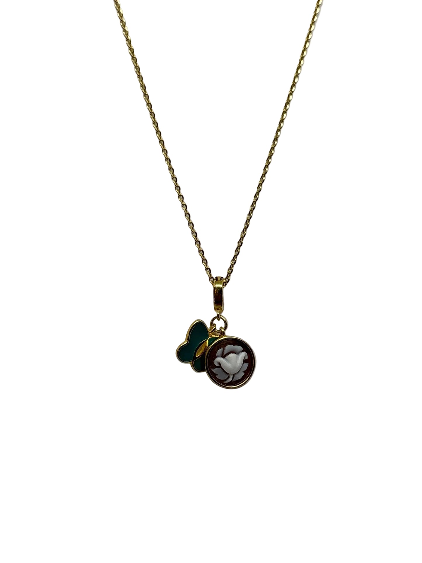 Pendente in Cammeo incisione "Fiore "