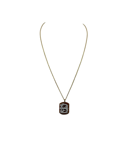 Pendente in Cammeo incisione "Lettera B"