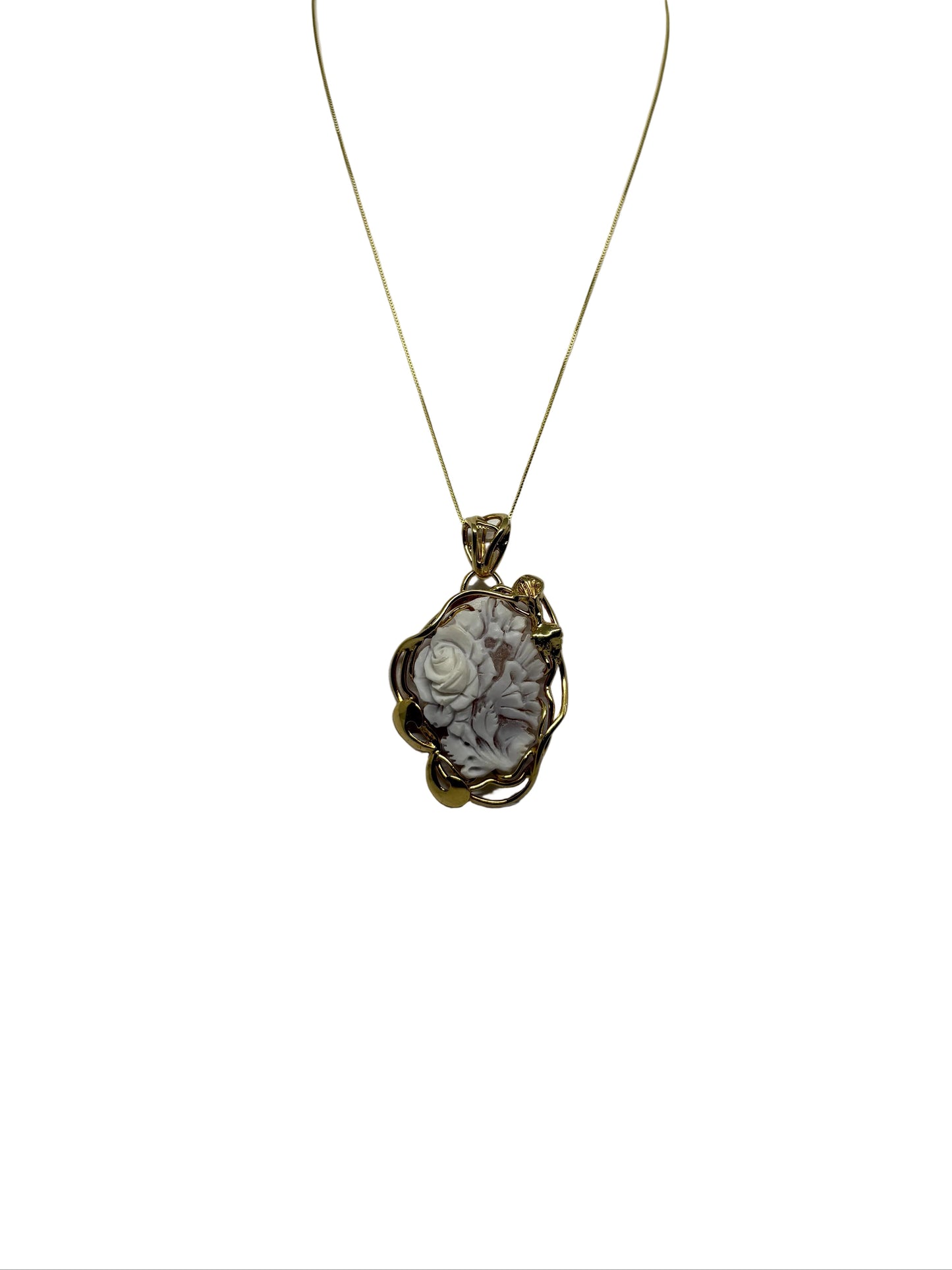 Pendente in Cammeo "Fiori"