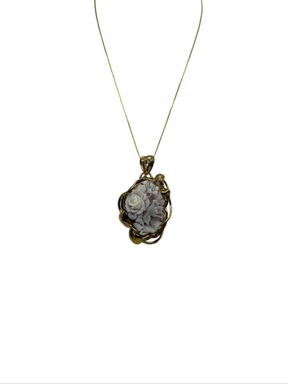 Pendente in Cammeo "Fiori"