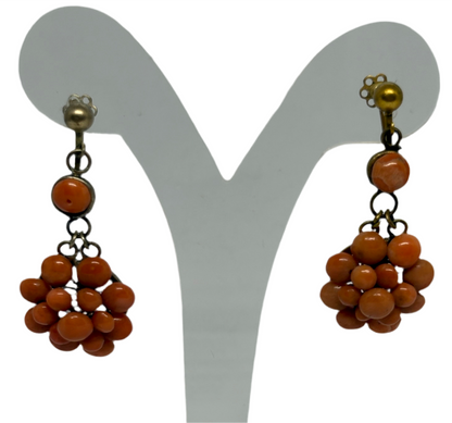 Orecchini in Corallo Antico