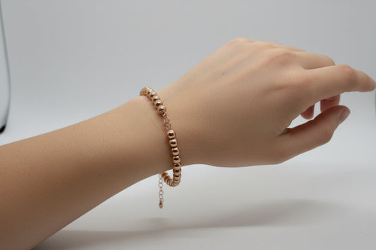 Bracciale Rigido in Argento Rosato