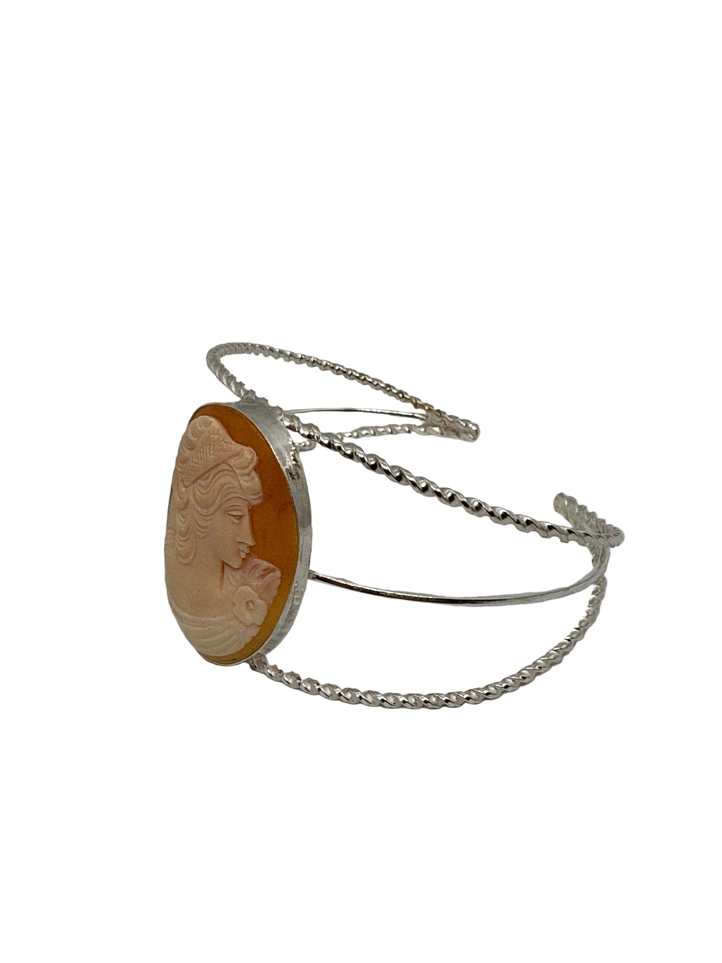 Bracciale in Cammeo "Schiava" incisione Profilo di Donna
