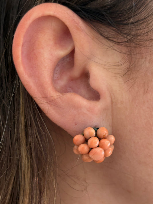 Orecchini in Corallo Antico