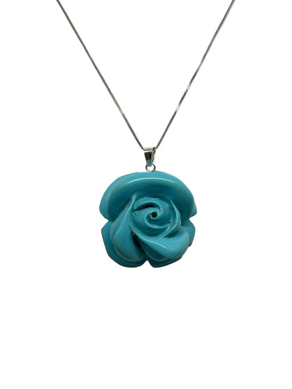 Pendente in Pasta di Turchese " Rosa"