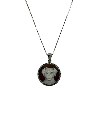 Collana in Cammeo incisione "Cane"
