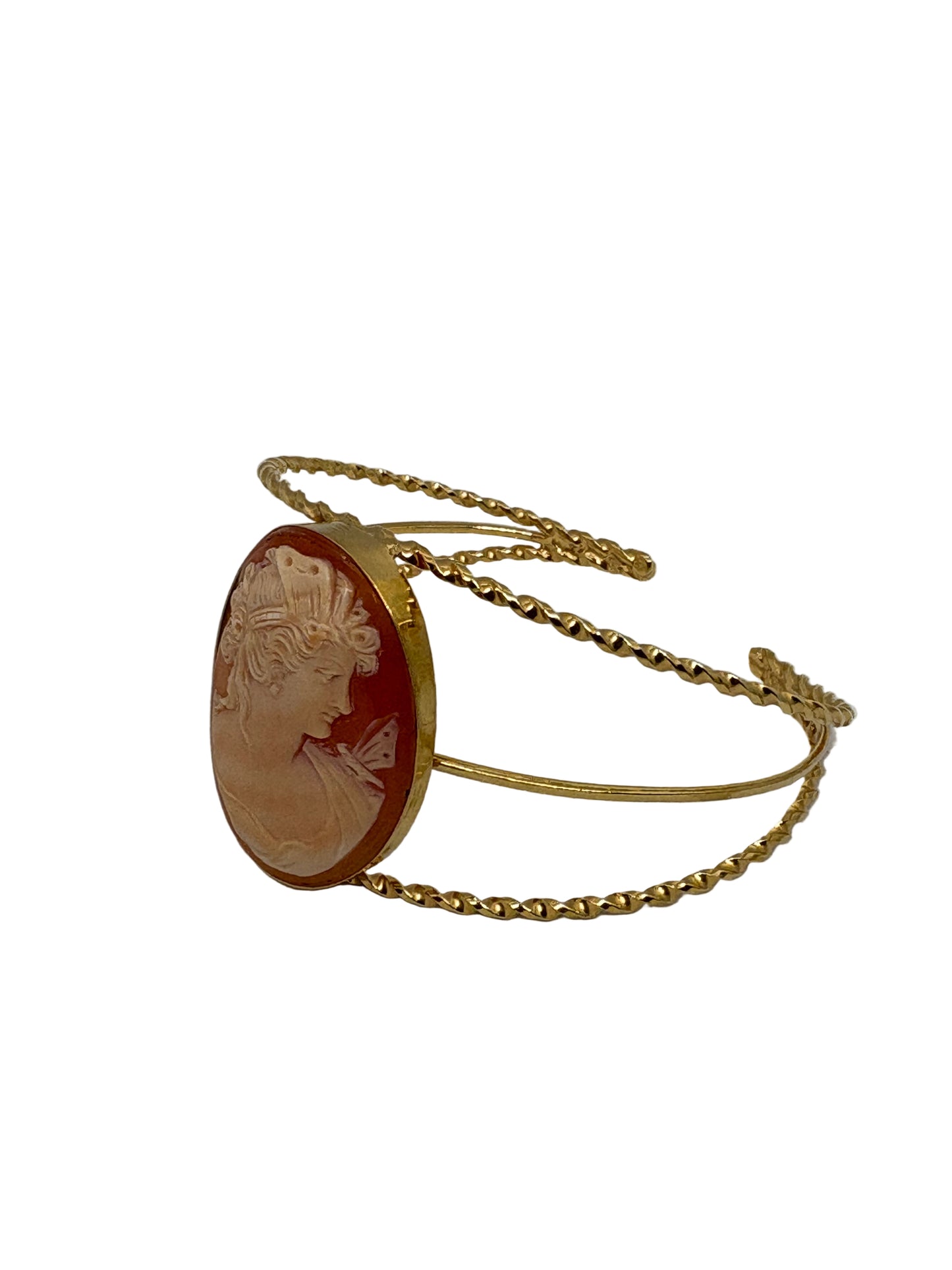 Bracciale in Cammeo Schiava incisione "Profilo di Donna"