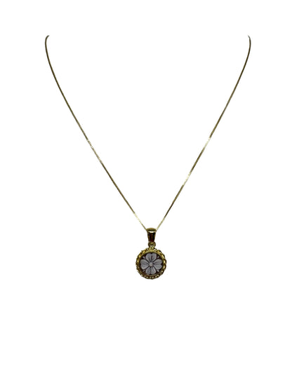 Collana in Cammeo incisione "Fiore"