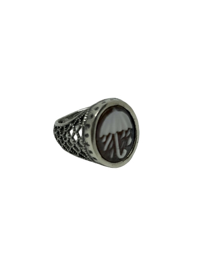 Anello in Cammeo Incisione " Pioggia"