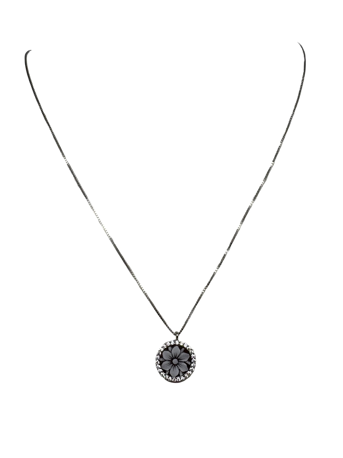 Collana in Cammeo incisione "Fiore"