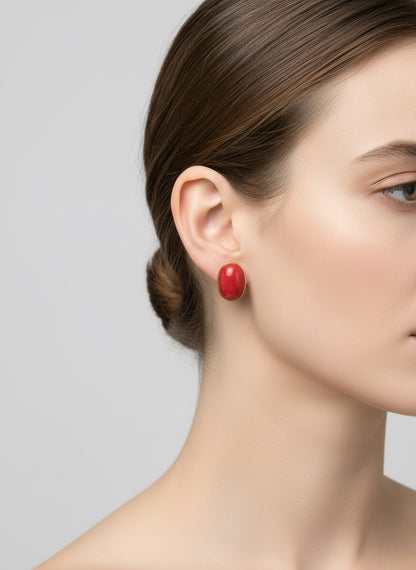 Orecchini in Corallo e Oro