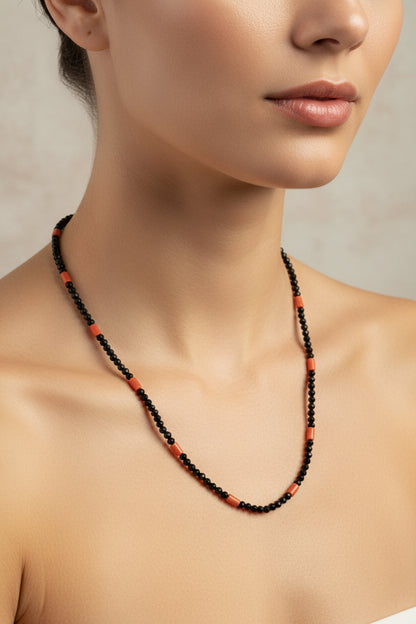 Collana in Corallo e Agata