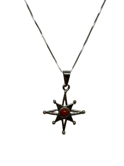 Pendente in Corallo "Rosa dei Venti"
