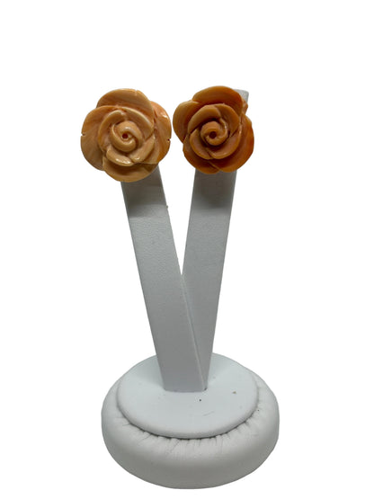 Orecchini incisi su Conchiglia "Rose"