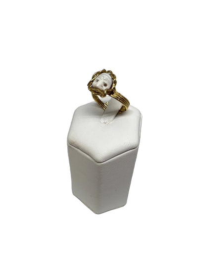 Anello in Cammeo incisione Pulcinella