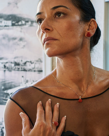 Orecchini in Corallo