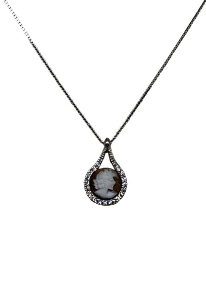 Collana in Cammeo incisione "Profilo di Donna"