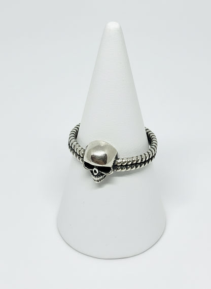 Anello in Argento "Incisione Teschio"