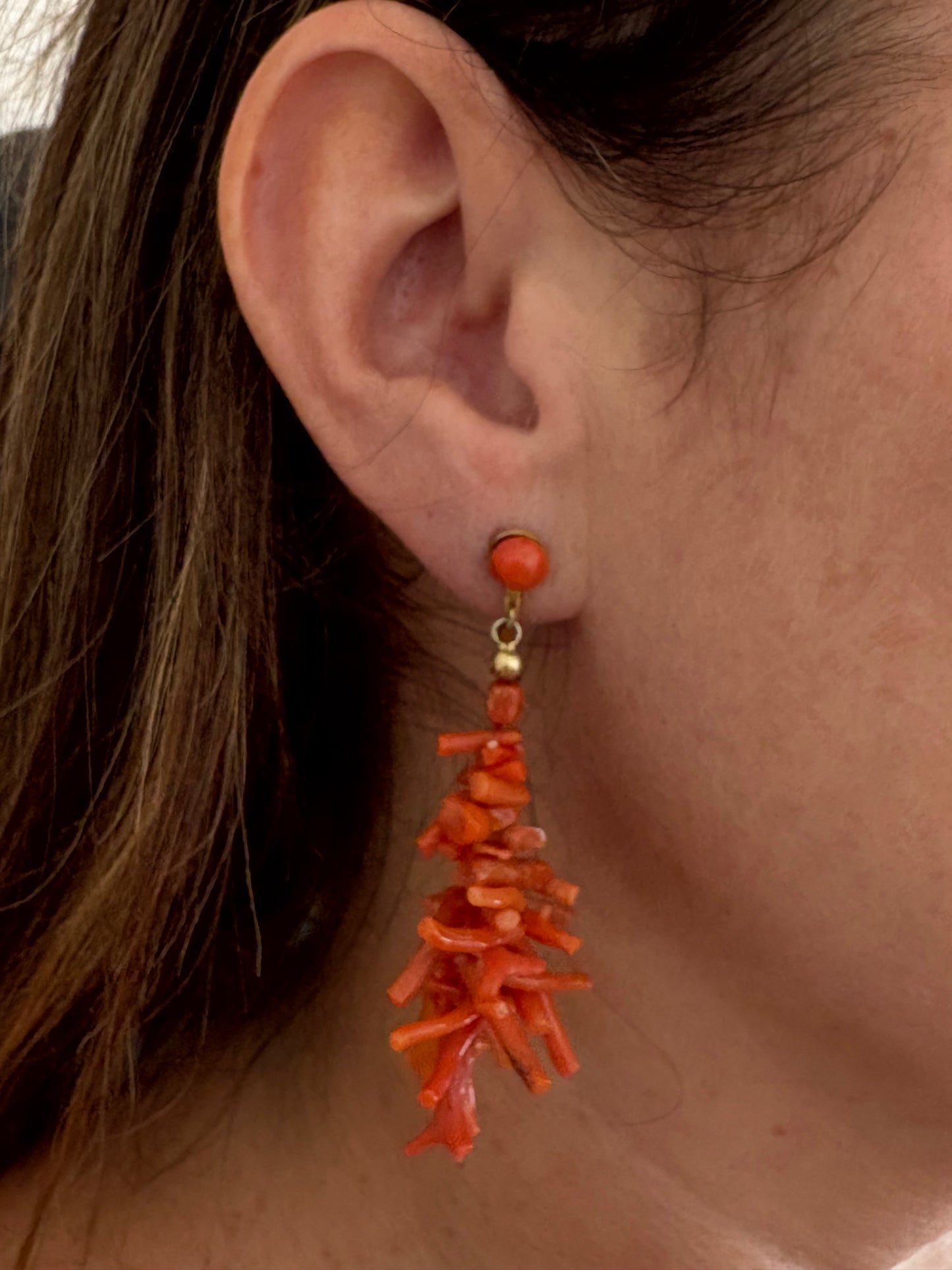Orecchini in Frange di Corallo