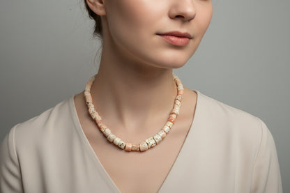Collana in Corallo Rosa Grezzo