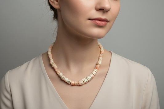Collana in Corallo Rosa Grezzo