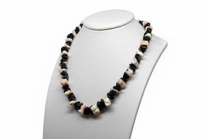 Collana in Corallo Rosa e Corallo Nero