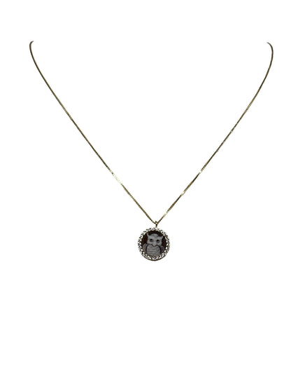 Collana in Cammeo incisione "Gufo"
