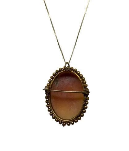 Spilla Pendente in Cammeo incisione "Profilo di Donna"