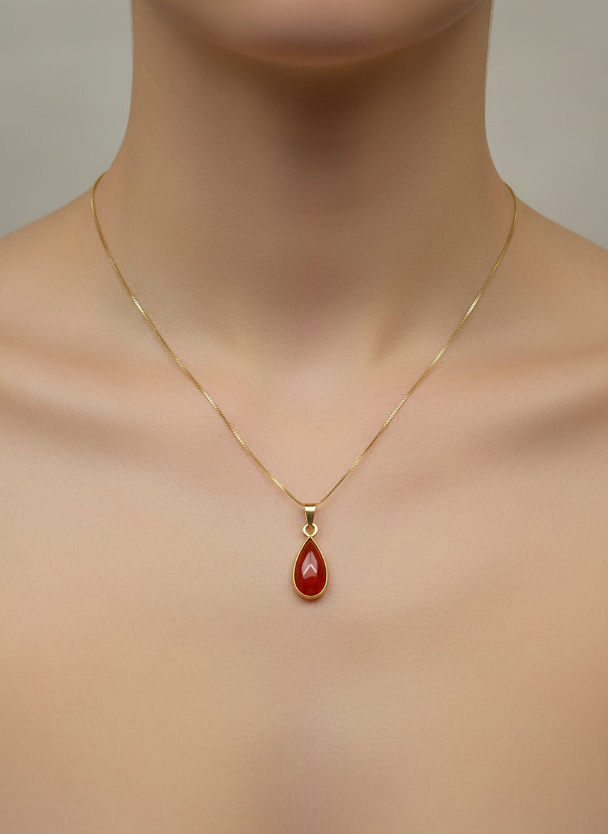 Pendente in Corallo "Goccia"