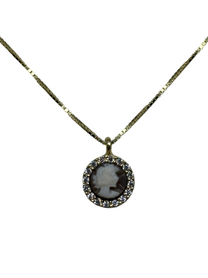 Collana in Cammeo incisione "Profilo di Donna"
