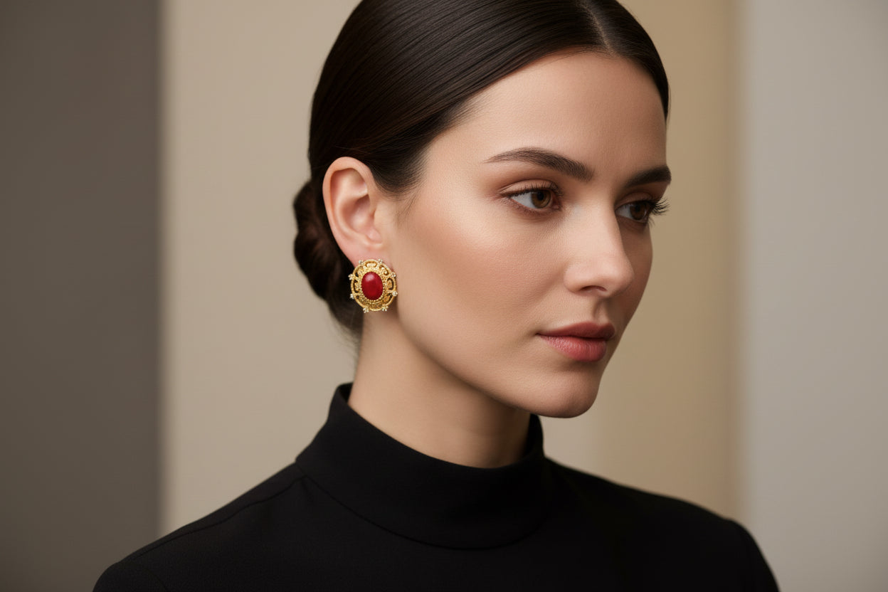 Orecchini in Corallo