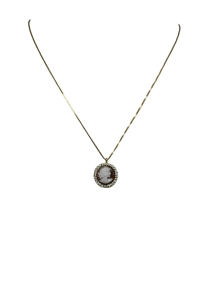 Collana in Cammeo incisione "Profilo di Donna"