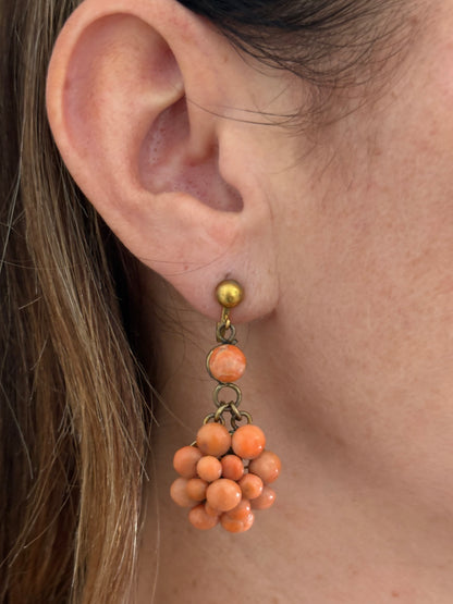 Orecchini in Corallo Antico