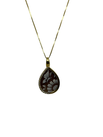 Collana in Cammeo incisione "Farfalla"
