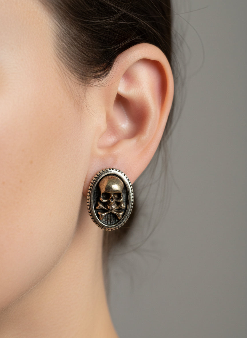 Orecchini in Argento "Teschio"