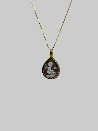 Collana in Cammeo incisione "Putto"
