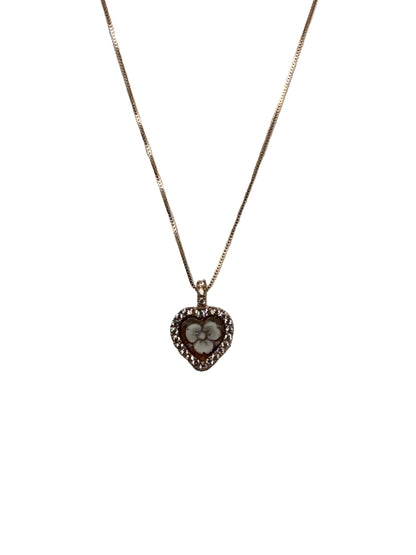 Collana in Cammeo incisione "Fiore"