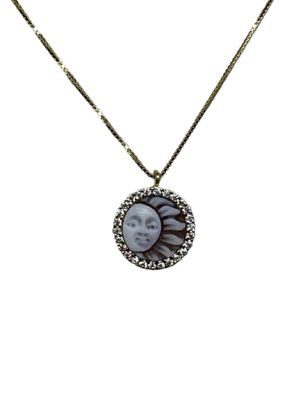 Collana in Cammeo incisione "Sole"