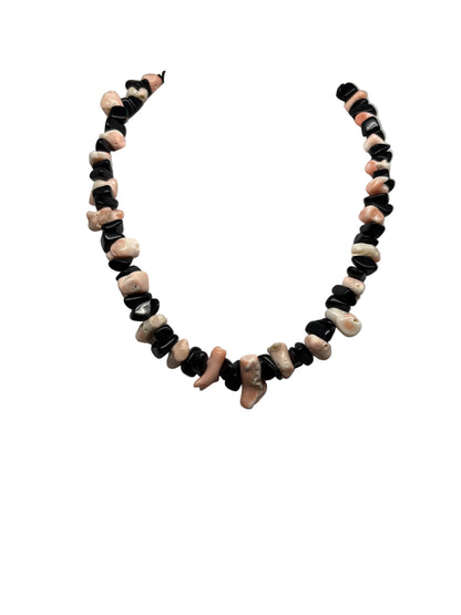 Collana in Corallo Rosa e Corallo Nero