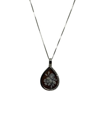 Collana in Cammeo incisione "Fiori"