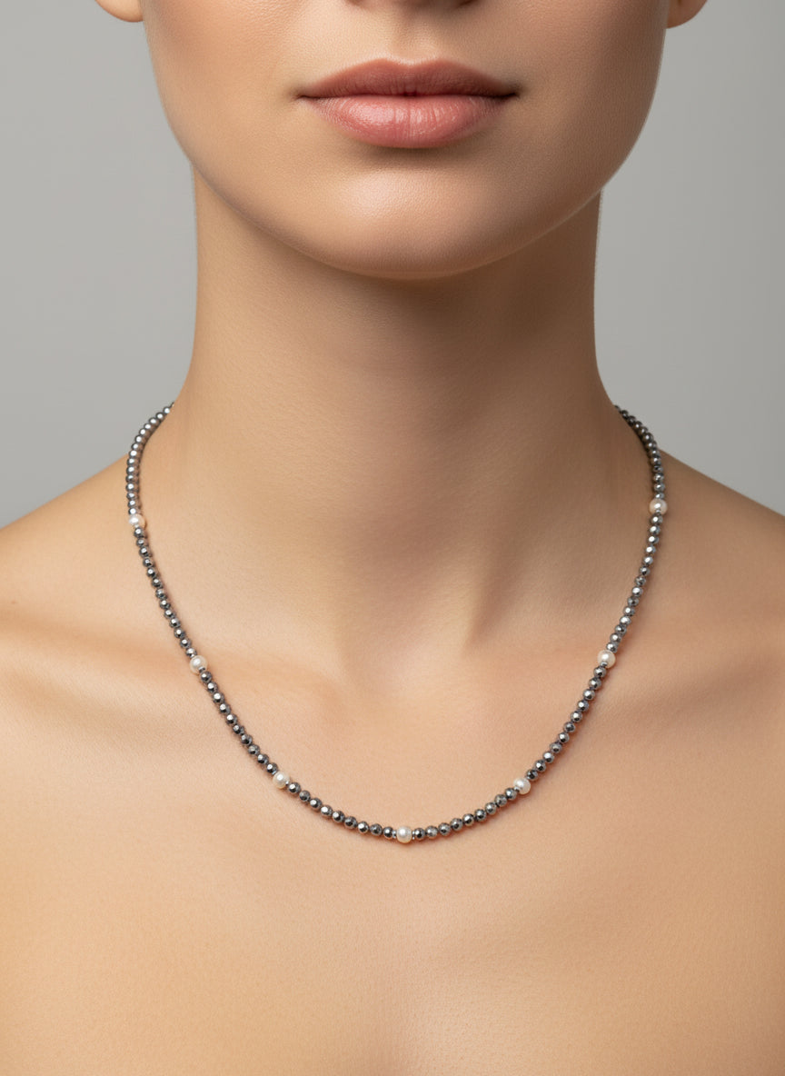 Collana in Perle e Pietre Naturali