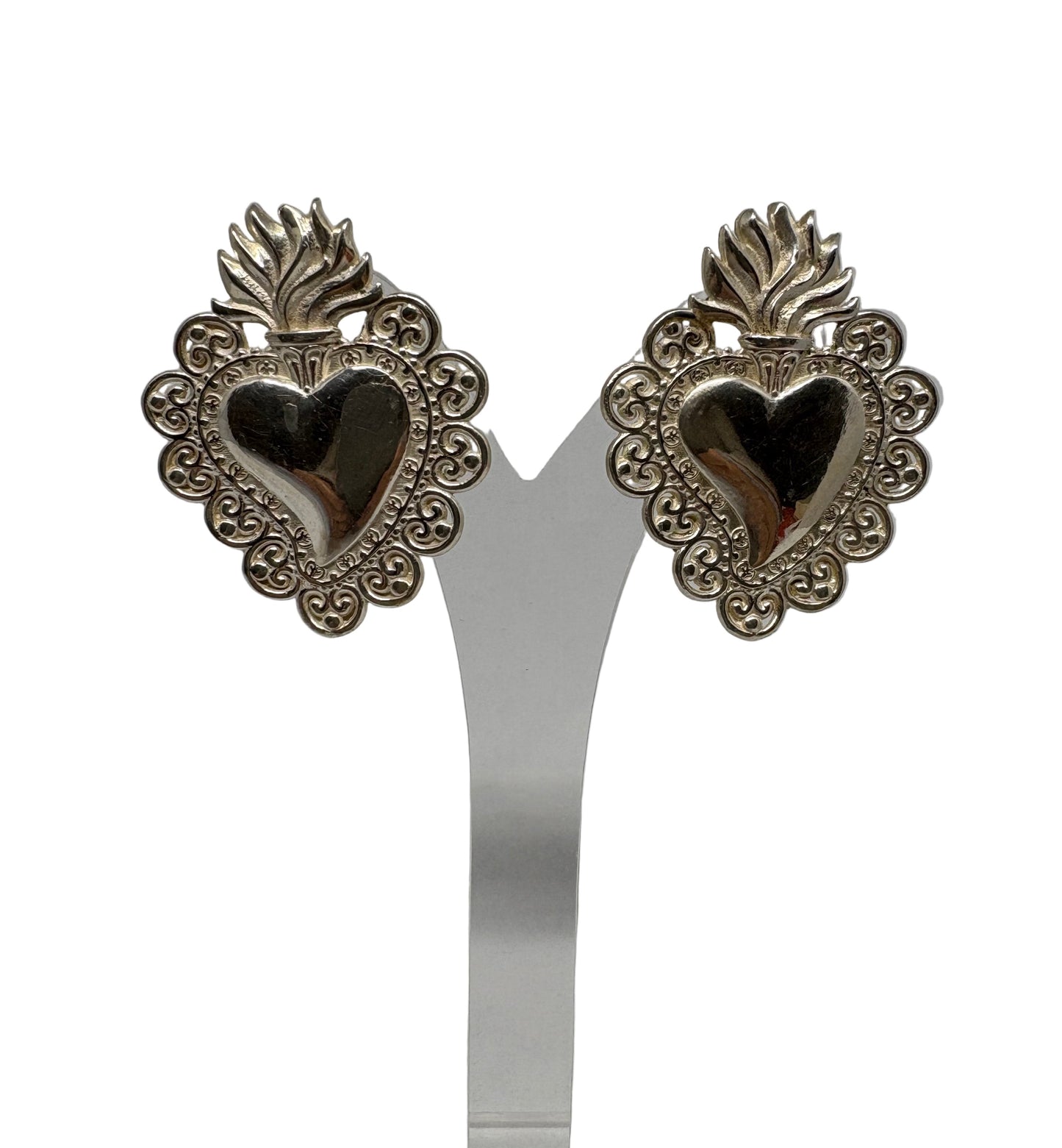 Orecchini in Argento "Cuore Sacro"