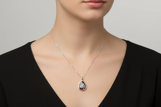Collana in Cammeo incisione "Fiori"