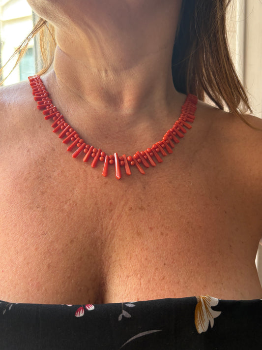 Collana in Corallo Antico